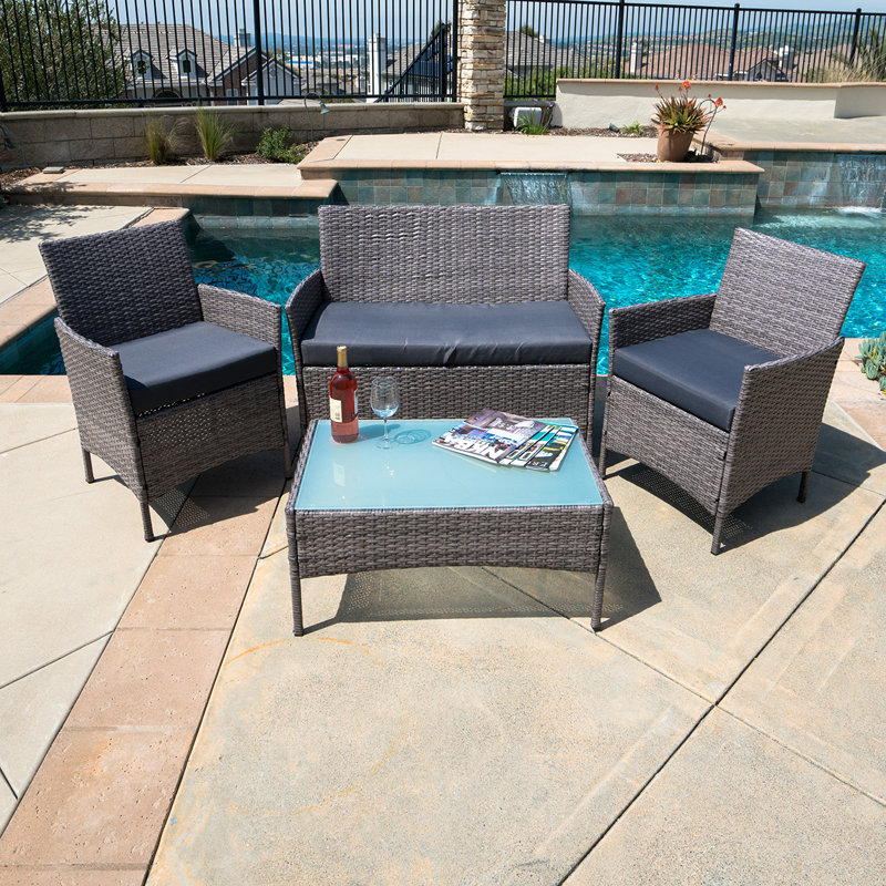 4 Piece Sofa Set with Cushions & Reviews Joss & Main